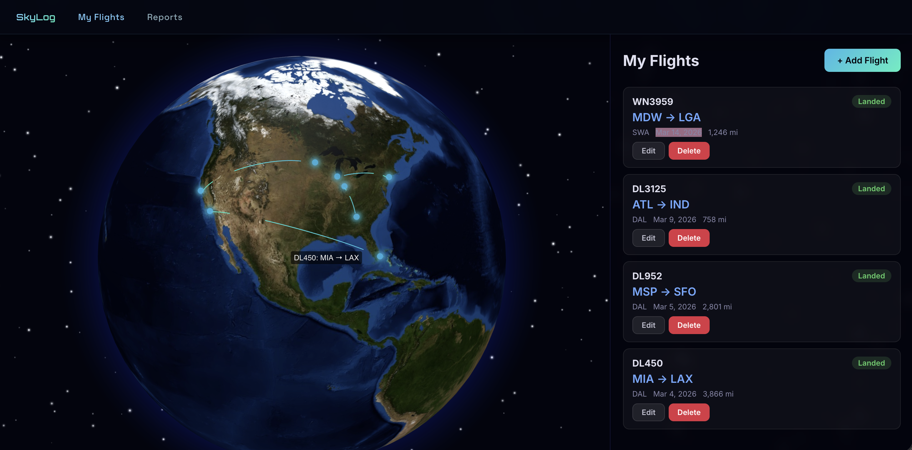 SkyLog preview